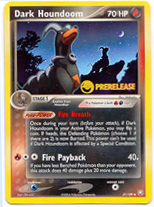 Prerelease DARK HOUNDOOM Ex Team Rocket Pokemon Card