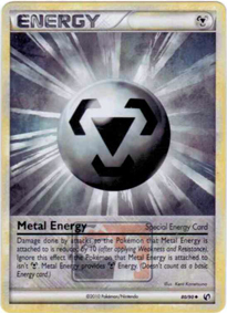 METAL ENERGY Holo Pokemon Rare Card League Promo