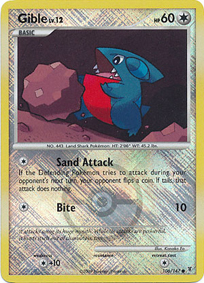 Promo Gible City Championship Pokemon League Promo 2009-2010