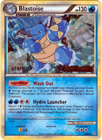 HS Unleashed Prerelease Staff Blastoise 13/95