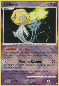 Promo Uxie  Pokemon League Promo 2009-2010