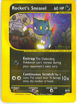Rockets Sneasel Pokemon Best Promo Winner