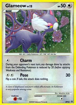 Glameow DP23 Holo Rare Diamond & Pearl Promos Pokemon Promo Cards