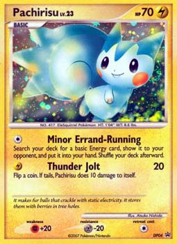 Pachirisu DP04 Holo Rare Diamond & Pearl Promos Pokemon Promo Cards