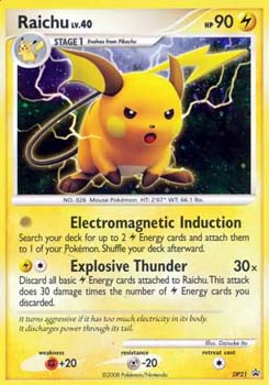 Raichu DP21 Holo Rare Diamond & Pearl Promos Pokemon Promo Cards