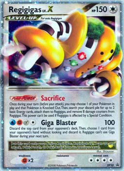 Regigigas Lv. X DP30 Ultra Rare Diamond & Pearl Promos Pokemon Promo Cards