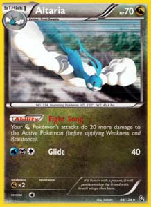 Pokemon Trading Card Game Altaria 84/124 Holo Rare Black & White Dragons Exalted