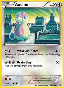 Pokemon Trading Card Game Audino 108/124 Uncommon Black & White Dragons Exalted