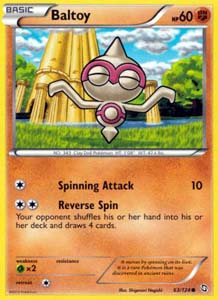 Pokemon Trading Card Game Baltoy 63/124 Common Black & White Dragons Exalted