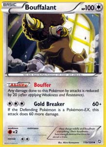 Pokemon Trading Card Game Bouffalant 110/124 Uncommon Black & White Dragons Exalted