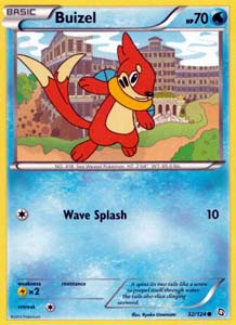 Pokemon Trading Card Game Buizel 32/124 Common Black & White Dragons Exalted