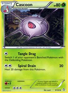 Pokemon Trading Card Game Cascoon 9/124 Uncommon Black & White Dragons Exalted