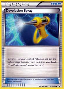 Pokemon Trading Card Game Devolution Spray 113/124 Uncommon Trainer  Black & White Dragons Exalted
