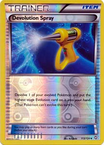 Pokemon Trading Card Game Devolution Spray 113/124 Reverse Holo Uncommon Trainer  Black & White Dragons Exalted
