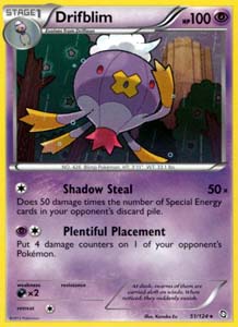 Pokemon Trading Card Game Drifblim 51/124 Rare Black & White Dragons Exalted