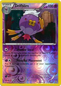 Pokemon Trading Card Game Drifblim 51/124 Rare Reverse Holo Black & White Dragons Exalted
