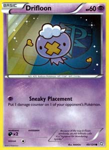 Pokemon Trading Card Game Drifloon 49/124 Common Black & White Dragons Exalted