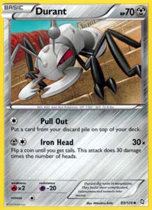 Pokemon Trading Card Game Durant 83/124 Uncommon Black & White Dragons Exalted