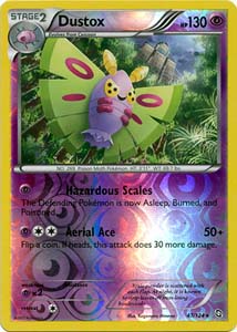 Pokemon Trading Card Game Dustox 47/124 Rare Reverse Holo Black & White Dragons Exalted