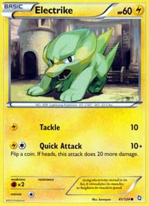 Pokemon Trading Card Game Electrike 41/124 Common Black & White Dragons Exalted