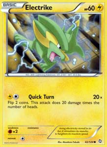 Pokemon Trading Card Game Electrike 42/124 Common Black & White Dragons Exalted