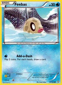 Pokemon Trading Card Game Feebas 27/124 Common Black & White Dragons Exalted