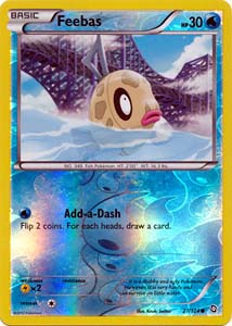 Pokemon Trading Card Game Feebas 27/124 Reverse Holo Common Black & White Dragons Exalted