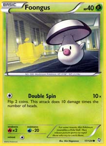 Pokemon Trading Card Game Foongus 17/124 Common Black & White Dragons Exalted