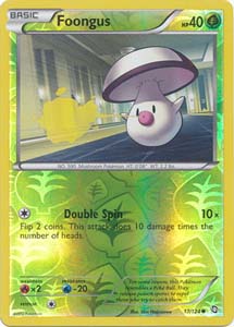 Pokemon Trading Card Game Foongus 17/124 Reverse Holo Common Black & White Dragons Exalted
