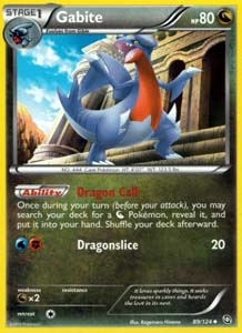 Pokemon Trading Card Game Gabite 89/124 Uncommon Black & White Dragons Exalted
