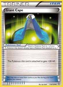 Pokemon Trading Card Game Giant Cape 114/124 Uncommon Trainer  Black & White Dragons Exalted