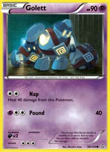 Pokemon Trading Card Game Golett 58/124 Common Black & White Dragons Exalted