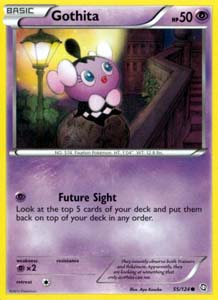 Pokemon Trading Card Game Gothita 55/124 Common Black & White Dragons Exalted