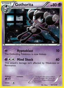Pokemon Trading Card Game Gothorita 56/124 Uncommon Black & White Dragons Exalted