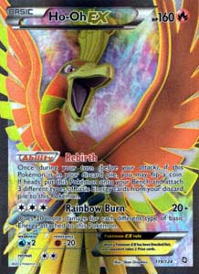 Pokemon Trading Card Game Ho-oh-EX 119/124 Full Art Ultra Rare Black & White Dragons Exalted