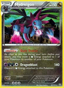 Pokemon Trading Card Game Hydreigon 97/124 Holo Rare Black & White Dragons Exalted