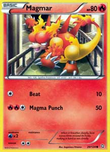 Pokemon Trading Card Game Magmar 20/124 Common Black & White Dragons Exalted