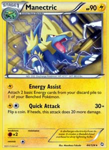 Pokemon Trading Card Game Manectric 44/124 Rare Black & White Dragons Exalted