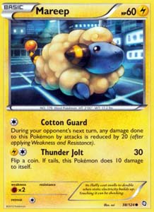 Pokemon Trading Card Game Mareep 38/124 Common Black & White Dragons Exalted