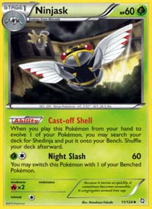 Pokemon Trading Card Game Ninjask 11/124 Uncommon Black & White Dragons Exalted
