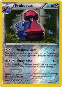 Pokemon Trading Card Game Probopass 82 124 Reverse Holo Rare Black & White Dragons Exalted
