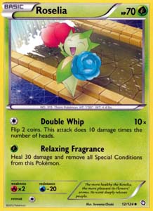 Pokemon Trading Card Game Roselia 12/124 Uncommon Black & White Dragons Exalted
