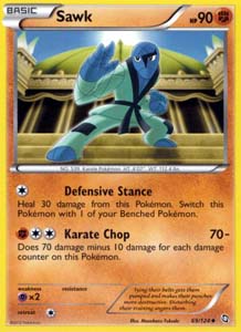 Pokemon Trading Card Game Sawk 69/124 Uncommon Black & White Dragons Exalted