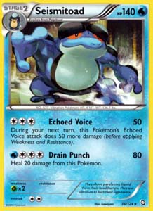 Pokemon Trading Card Game Seismitoad 36/124 Rare Black & White Dragons Exalted