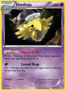 Pokemon Trading Card Game Shedinja 48/124 Rare Black & White Dragons Exalted