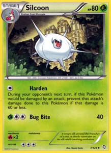 Pokemon Trading Card Game Silcoon 7/124 Uncommon Black & White Dragons Exalted