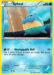 Pokemon Trading Card Game Spheal 29/124 Common Black & White Dragons Exalted