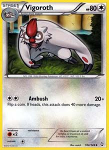 Pokemon Trading Card Game Vigoroth 102/124 Uncommon Black & White Dragons Exalted