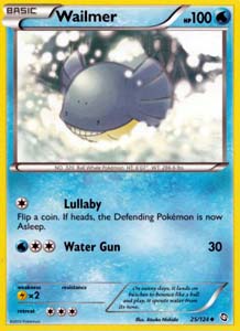 Pokemon Trading Card Game Wailmer 25/124 Uncommon Black & White Dragons Exalted