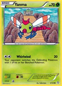 Pokemon Trading Card Game Yanma 4/124 Common Black & White Dragons Exalted